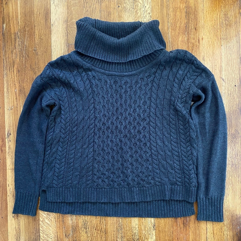 American Eagle Cable Knit Cowl Neck Sweater